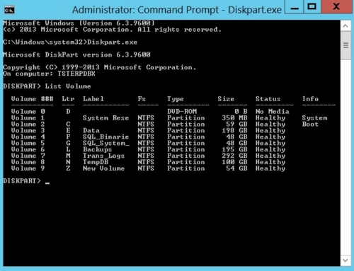 How to: Configure NTFS Allocation Unit Size 64 KB for SQL Server Drives